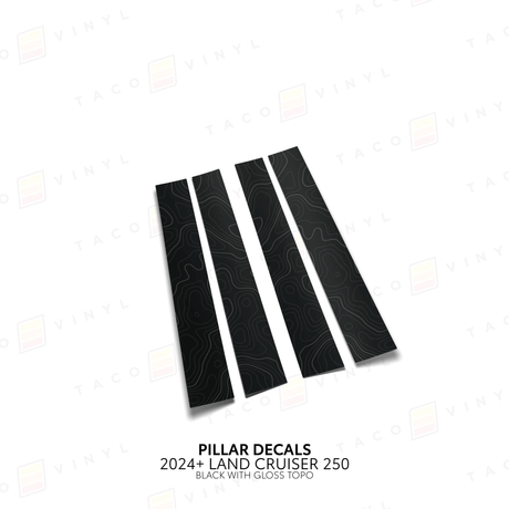2024+ Land Cruiser 250 Door Pillar Decals - Xtrusion Overland