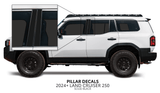 2024+ Land Cruiser 250 Door Pillar Decals - Xtrusion Overland