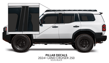 2024+ Land Cruiser 250 Door Pillar Decals - Xtrusion Overland