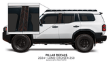 2024+ Land Cruiser 250 Door Pillar Decals - Xtrusion Overland