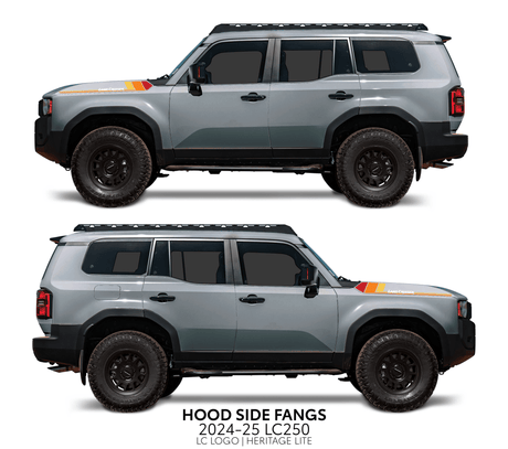 2024+ Land Cruiser 250 Hood Side Fangs - Xtrusion Overland