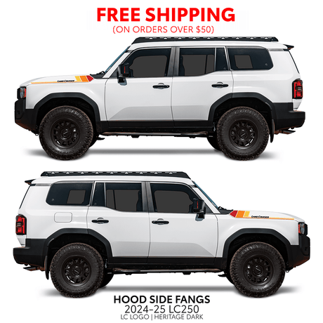 2024+ Land Cruiser 250 Hood Side Fangs - Xtrusion Overland