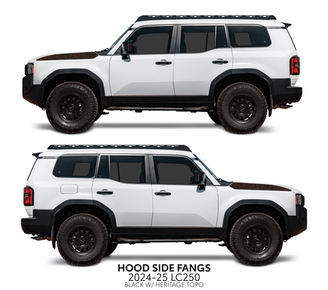 2024+ Land Cruiser 250 Hood Side Fangs - Xtrusion Overland