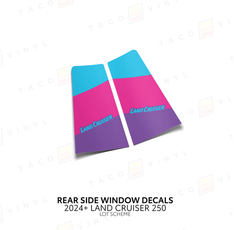 2024+ Land Cruiser 250 Rear Side Window Decal - Xtrusion Overland