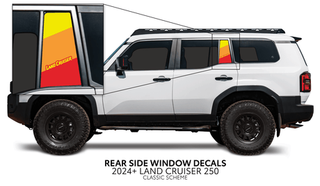 2024+ Land Cruiser 250 Rear Side Window Decal - Xtrusion Overland