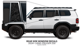2024+ Land Cruiser 250 Rear Side Window Decal - Xtrusion Overland
