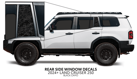 2024+ Land Cruiser 250 Rear Side Window Decal - Xtrusion Overland