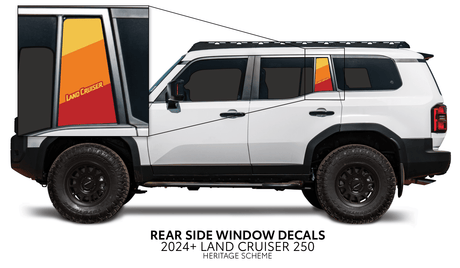 2024+ Land Cruiser 250 Rear Side Window Decal - Xtrusion Overland