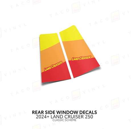 2024+ Land Cruiser 250 Rear Side Window Decal - Xtrusion Overland