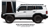 2024+ Land Cruiser 250 Rear Side Window Decal - Xtrusion Overland