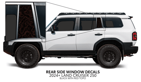 2024+ Land Cruiser 250 Rear Side Window Decal - Xtrusion Overland