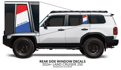 2024+ Land Cruiser 250 Rear Side Window Decal - Xtrusion Overland