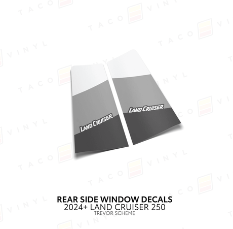 2024+ Land Cruiser 250 Rear Side Window Decal - Xtrusion Overland