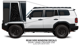 2024+ Land Cruiser 250 Rear Side Window Decal - Xtrusion Overland