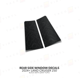 2024+ Land Cruiser 250 Rear Side Window Decal - Xtrusion Overland