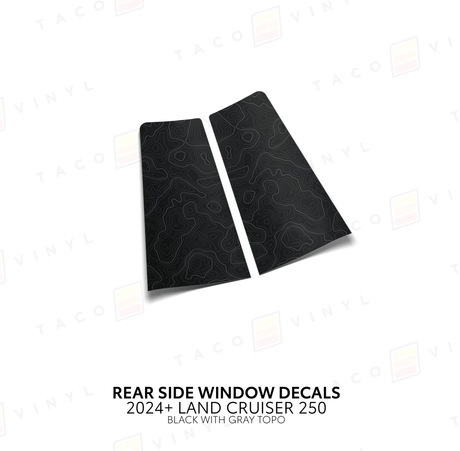 2024+ Land Cruiser 250 Rear Side Window Decal - Xtrusion Overland