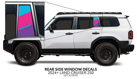2024+ Land Cruiser 250 Rear Side Window Decal - Xtrusion Overland