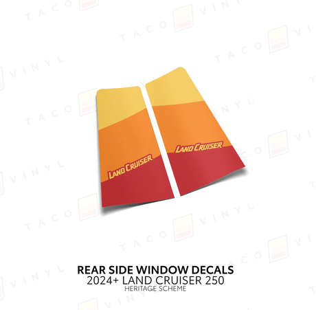 2024+ Land Cruiser 250 Rear Side Window Decal - Xtrusion Overland