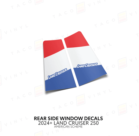 2024+ Land Cruiser 250 Rear Side Window Decal - Xtrusion Overland
