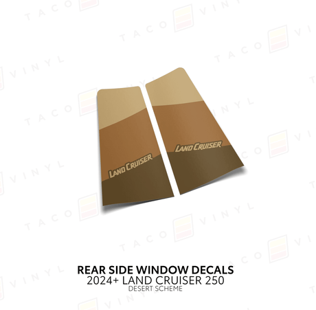 2024+ Land Cruiser 250 Rear Side Window Decal - Xtrusion Overland