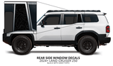 2024+ Land Cruiser 250 Rear Side Window Decal - Xtrusion Overland
