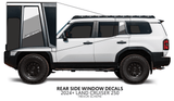 2024+ Land Cruiser 250 Rear Side Window Decal - Xtrusion Overland