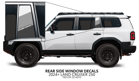 2024+ Land Cruiser 250 Rear Side Window Decal - Xtrusion Overland