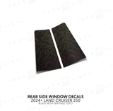 2024+ Land Cruiser 250 Rear Side Window Decal - Xtrusion Overland
