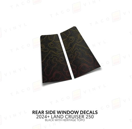 2024+ Land Cruiser 250 Rear Side Window Decal - Xtrusion Overland