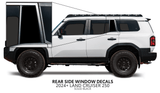 2024+ Land Cruiser 250 Rear Side Window Decal - Xtrusion Overland