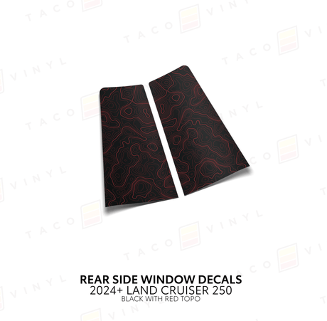 2024+ Land Cruiser 250 Rear Side Window Decal - Xtrusion Overland