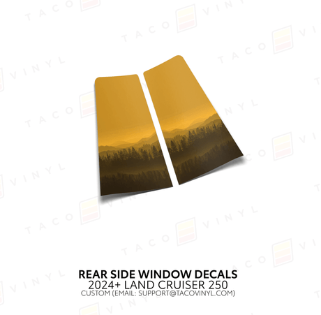 2024+ Land Cruiser 250 Rear Side Window Decal - Xtrusion Overland