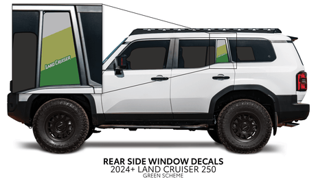 2024+ Land Cruiser 250 Rear Side Window Decal - Xtrusion Overland