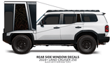 2024+ Land Cruiser 250 Rear Side Window Decal - Xtrusion Overland
