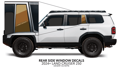 2024+ Land Cruiser 250 Rear Side Window Decal - Xtrusion Overland