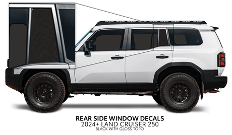 2024+ Land Cruiser 250 Rear Side Window Decal - Xtrusion Overland