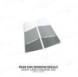 2024+ Land Cruiser 250 Rear Side Window Decal - Xtrusion Overland