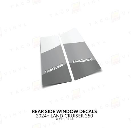 2024+ Land Cruiser 250 Rear Side Window Decal - Xtrusion Overland