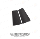 2024+ Land Cruiser 250 Rear Side Window Decal - Xtrusion Overland