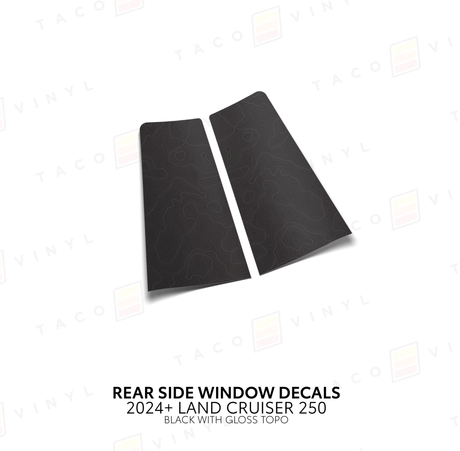 2024+ Land Cruiser 250 Rear Side Window Decal - Xtrusion Overland