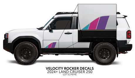 2024+ Land Cruiser 250 Velocity Lower Rocker Decals - Xtrusion Overland