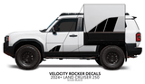 2024+ Land Cruiser 250 Velocity Lower Rocker Decals - Xtrusion Overland