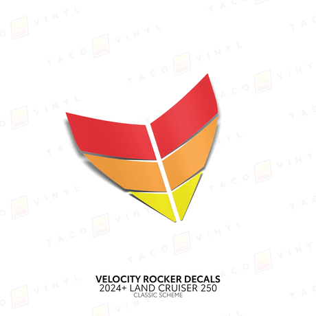 2024+ Land Cruiser 250 Velocity Lower Rocker Decals - Xtrusion Overland