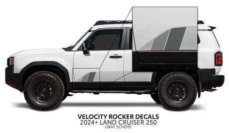 2024+ Land Cruiser 250 Velocity Lower Rocker Decals - Xtrusion Overland