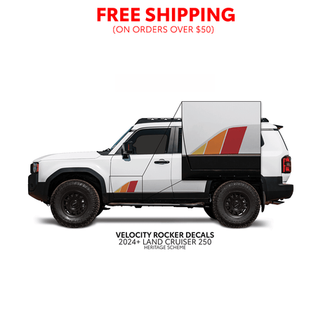 2024+ Land Cruiser 250 Velocity Lower Rocker Decals - Xtrusion Overland