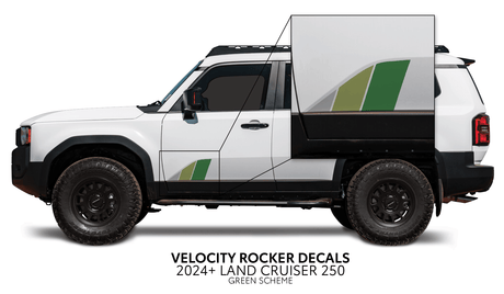 2024+ Land Cruiser 250 Velocity Lower Rocker Decals - Xtrusion Overland