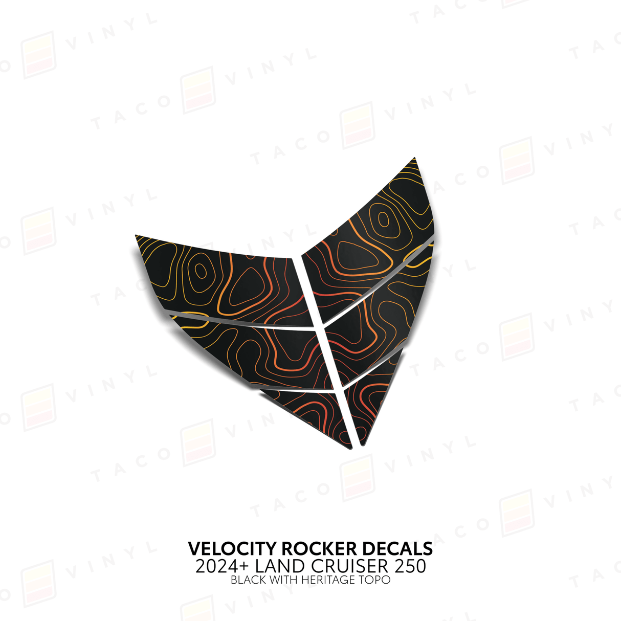 2024+ Land Cruiser 250 Velocity Lower Rocker Decals - Xtrusion Overland
