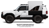 2024+ Land Cruiser 250 Velocity Lower Rocker Decals - Xtrusion Overland