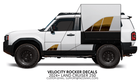 2024+ Land Cruiser 250 Velocity Lower Rocker Decals - Xtrusion Overland