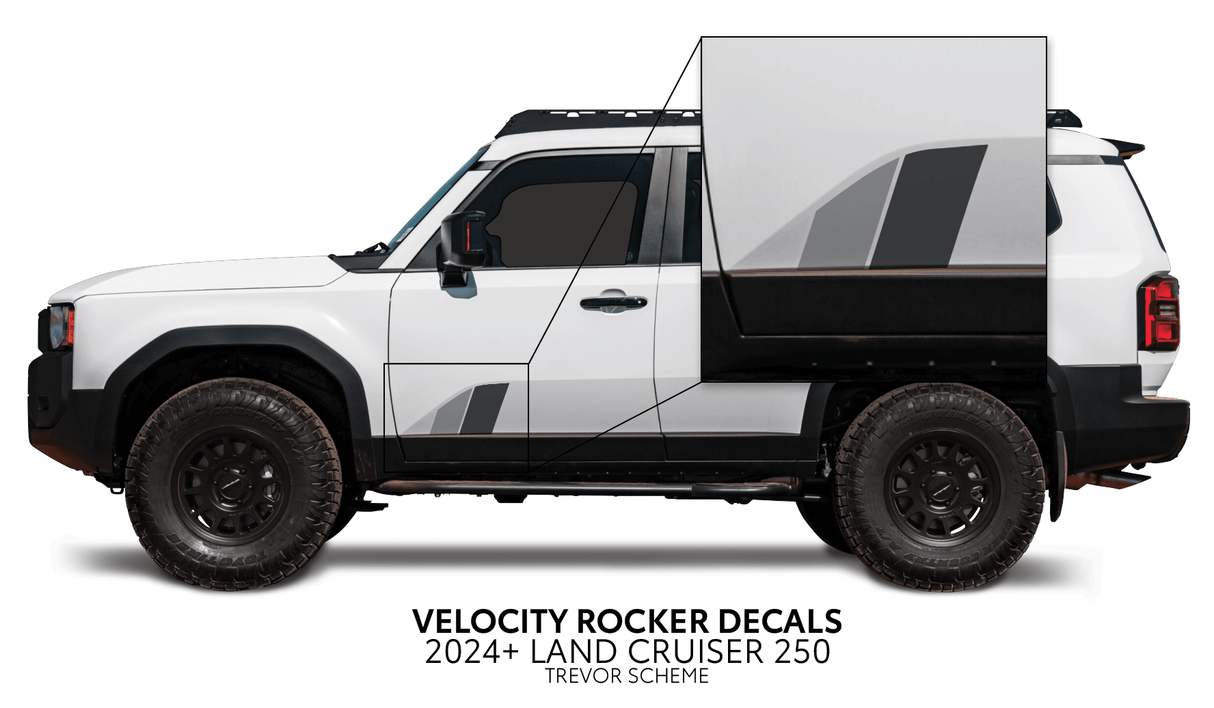 2024+ Land Cruiser 250 Velocity Lower Rocker Decals - Xtrusion Overland